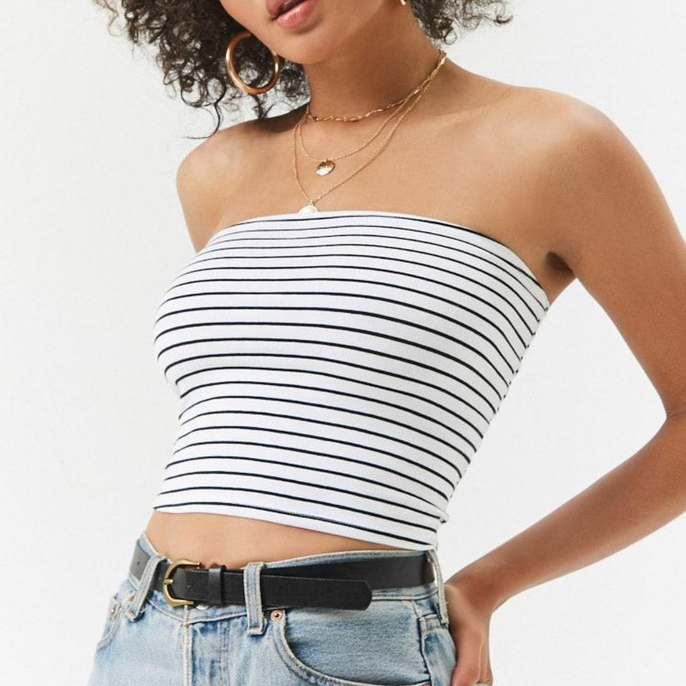 Forever 21 Women's Striped Tube Top